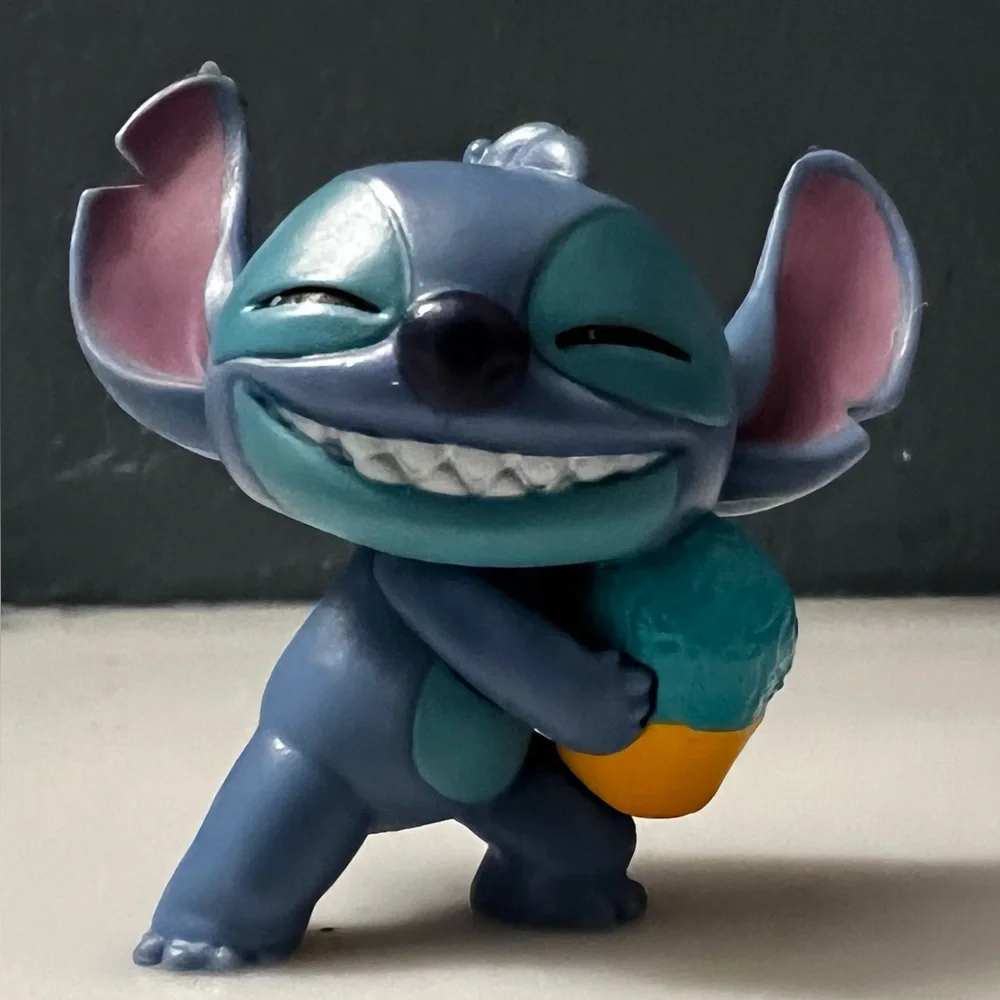 Disney Stitch Figure Feed Me Series “SnoCone Stitch” Blue/Green/Yellow FLAWED